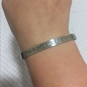“Love is Patient, Love is Kind” Bracelet